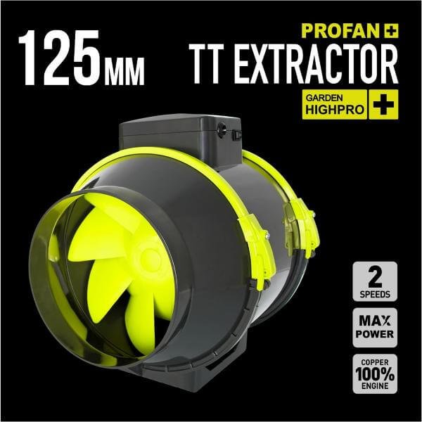 Garden HighPro TT Extractor ortakio ventiliatorius 125mm 220-280m3/h Garden HighPro TT Extractor ortakio ventiliatorius 125mm 220-280m3/h
